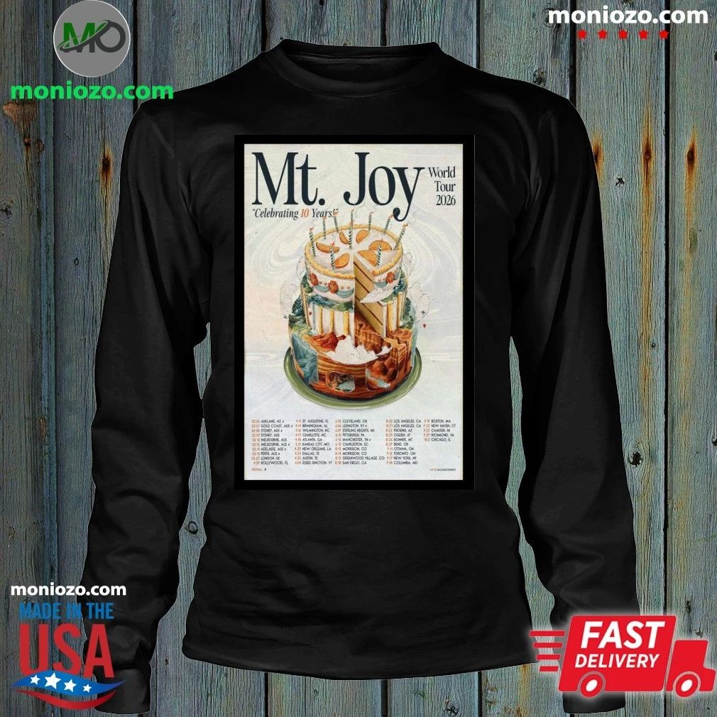 Original Mt Joy 2026 Celebrating 10 Years World Tour Poster Shirt