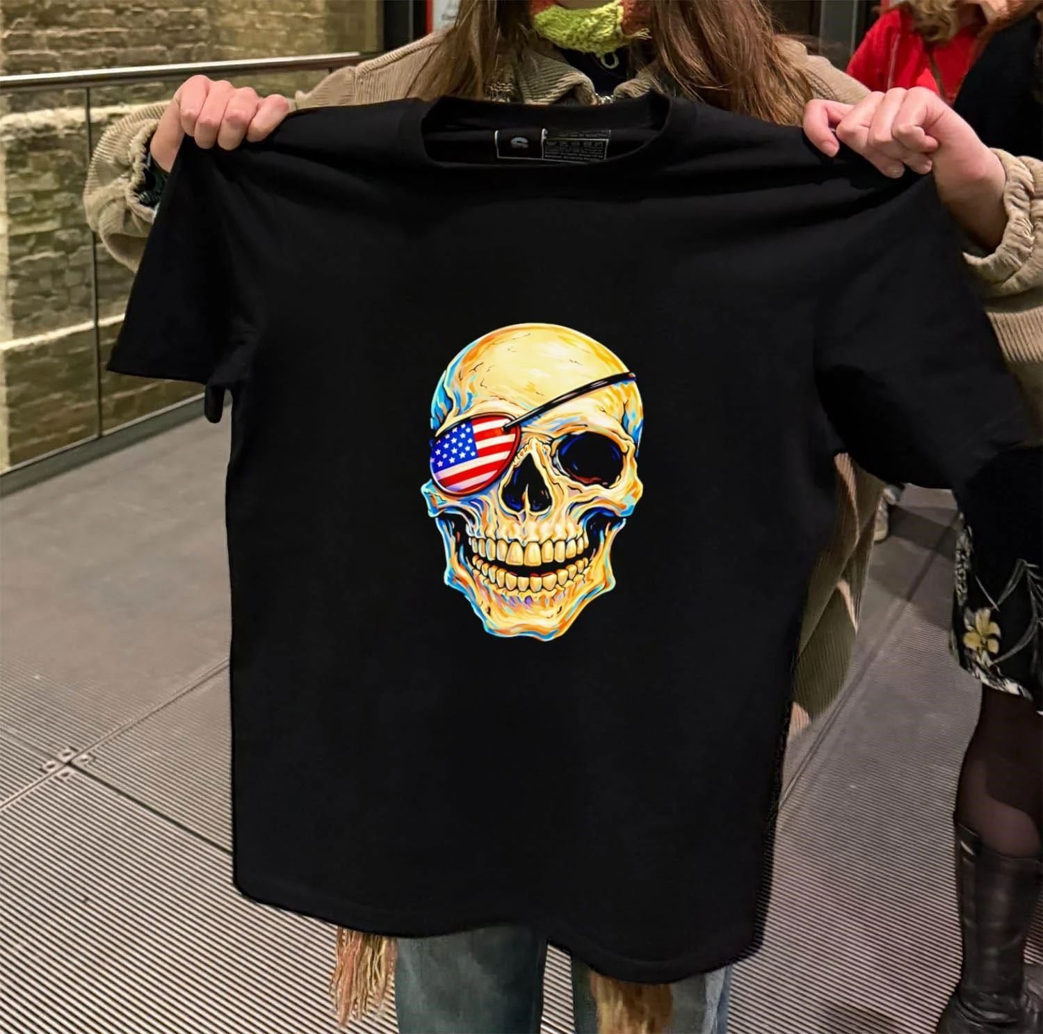 Pirate Skull USA 250th shirt
