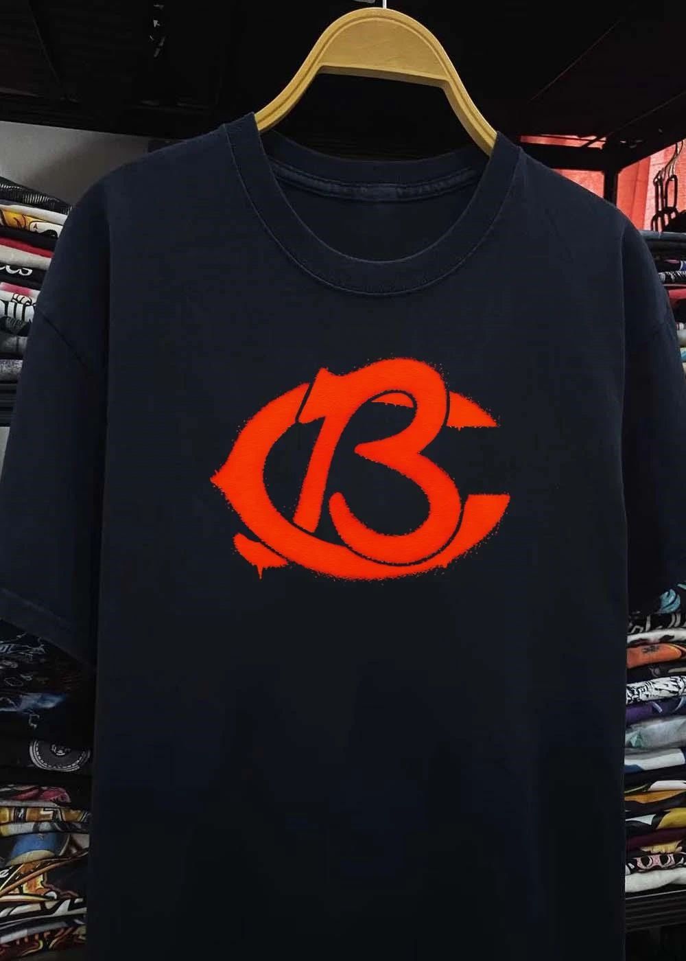 Orange Graffiti C13B Logo T-Shirt