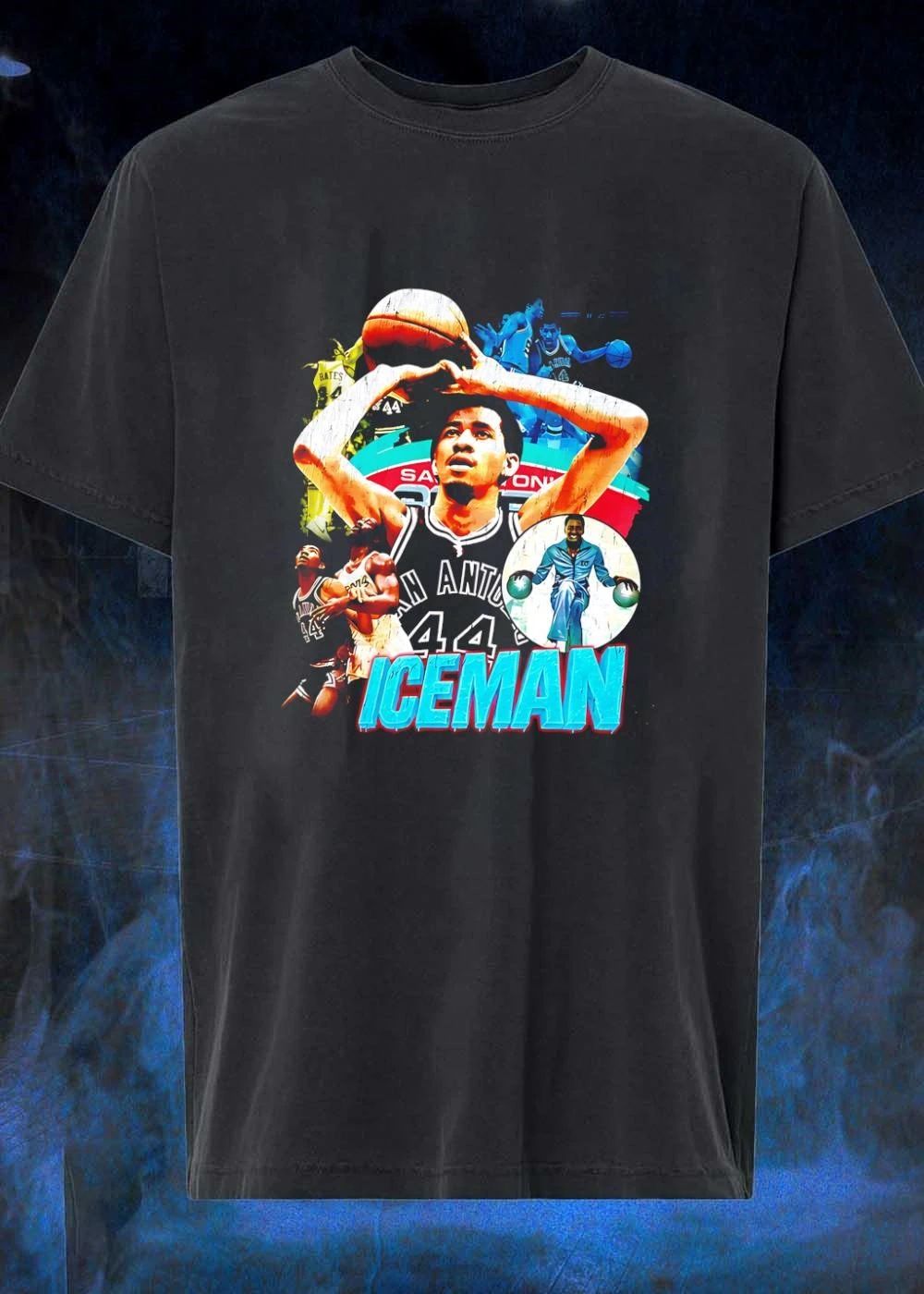 George Gervin Iceman San Antonio 44 Basketball shirt