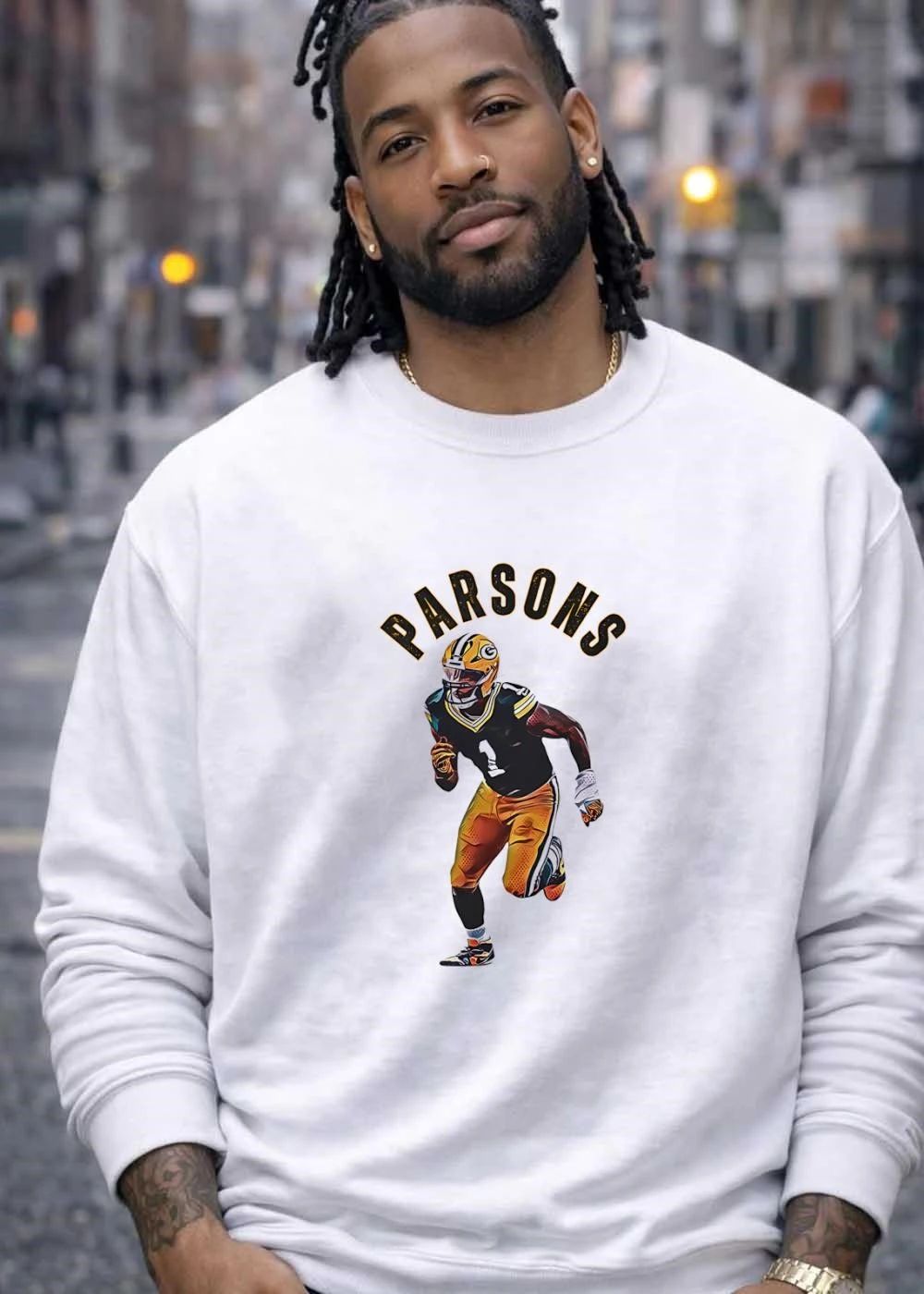 Parsons Green Bay Packers Football Player Number 1 shirt