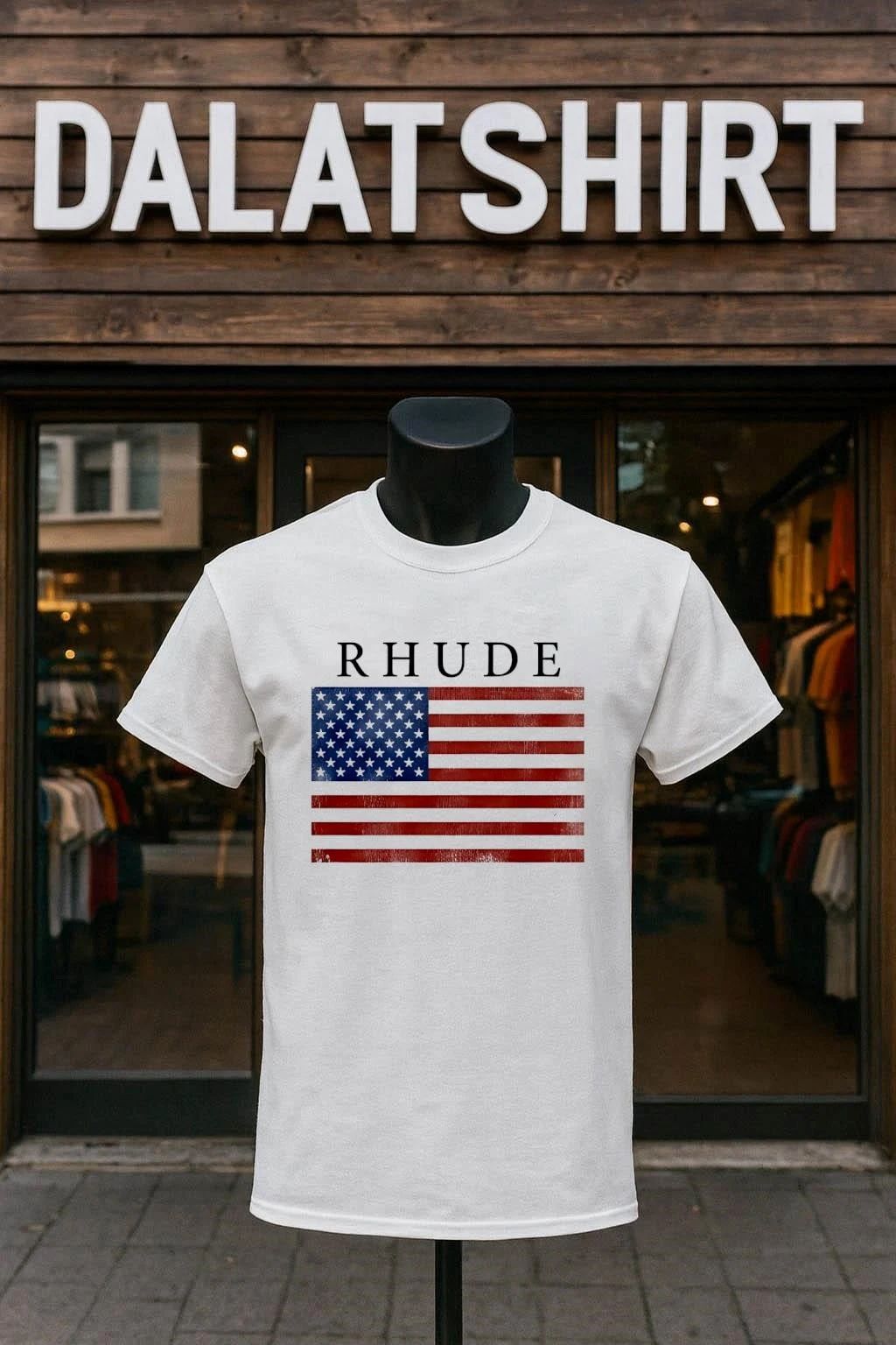 Asake Rhude Flag shirt