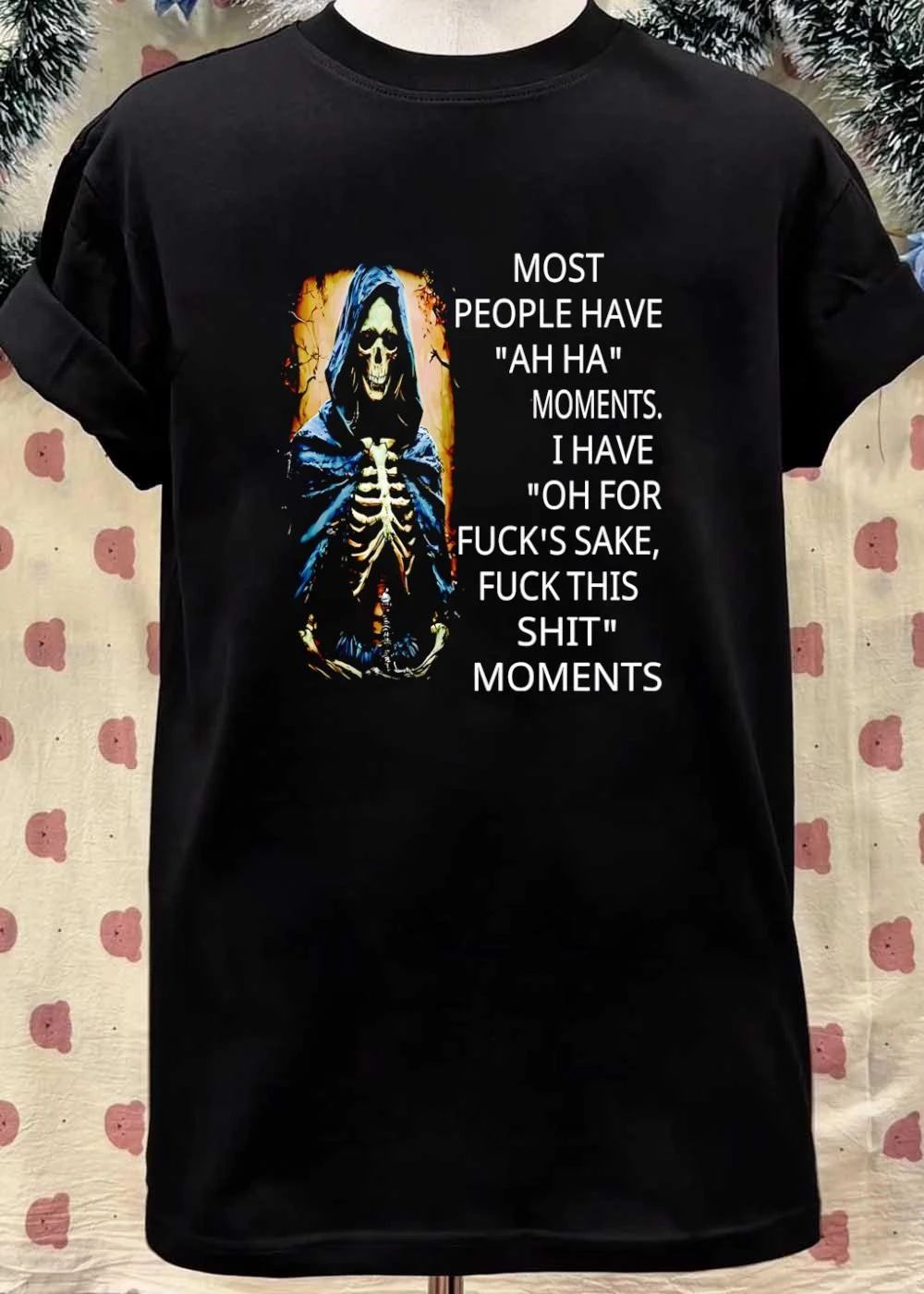 Most People Have Ah Ha Moments Grim Reaper Skeleton Humor shirt