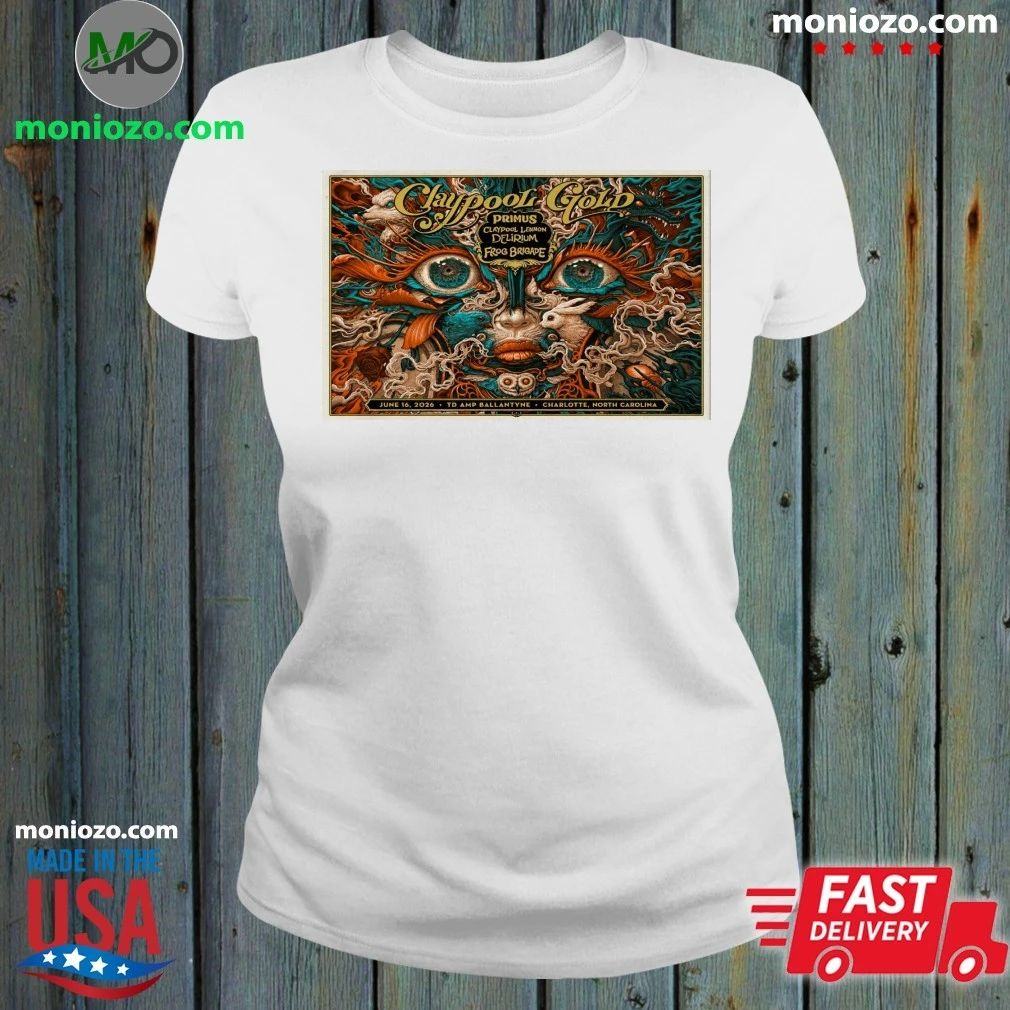 Primus Charlotte NC Tour On June 16 2026 Poster T-Shirt
