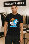 I Do What I Want Shark Palm Tree Sea shirt