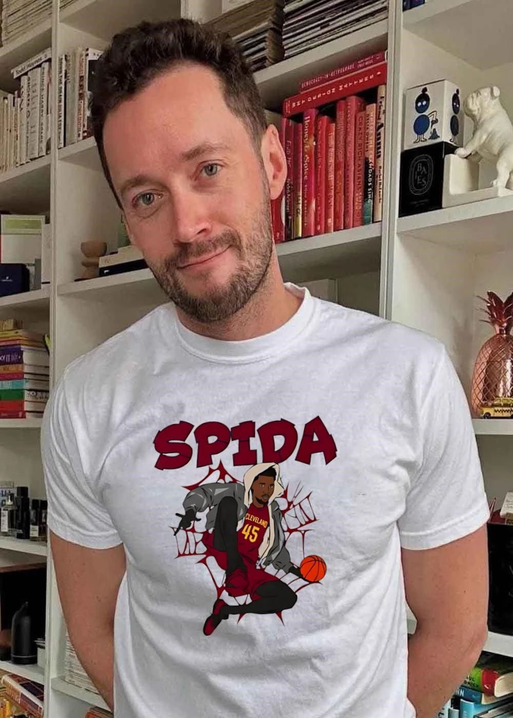 SPIDA Cleveland 45 Donovan Mitchell Spider Web Basketball shirt