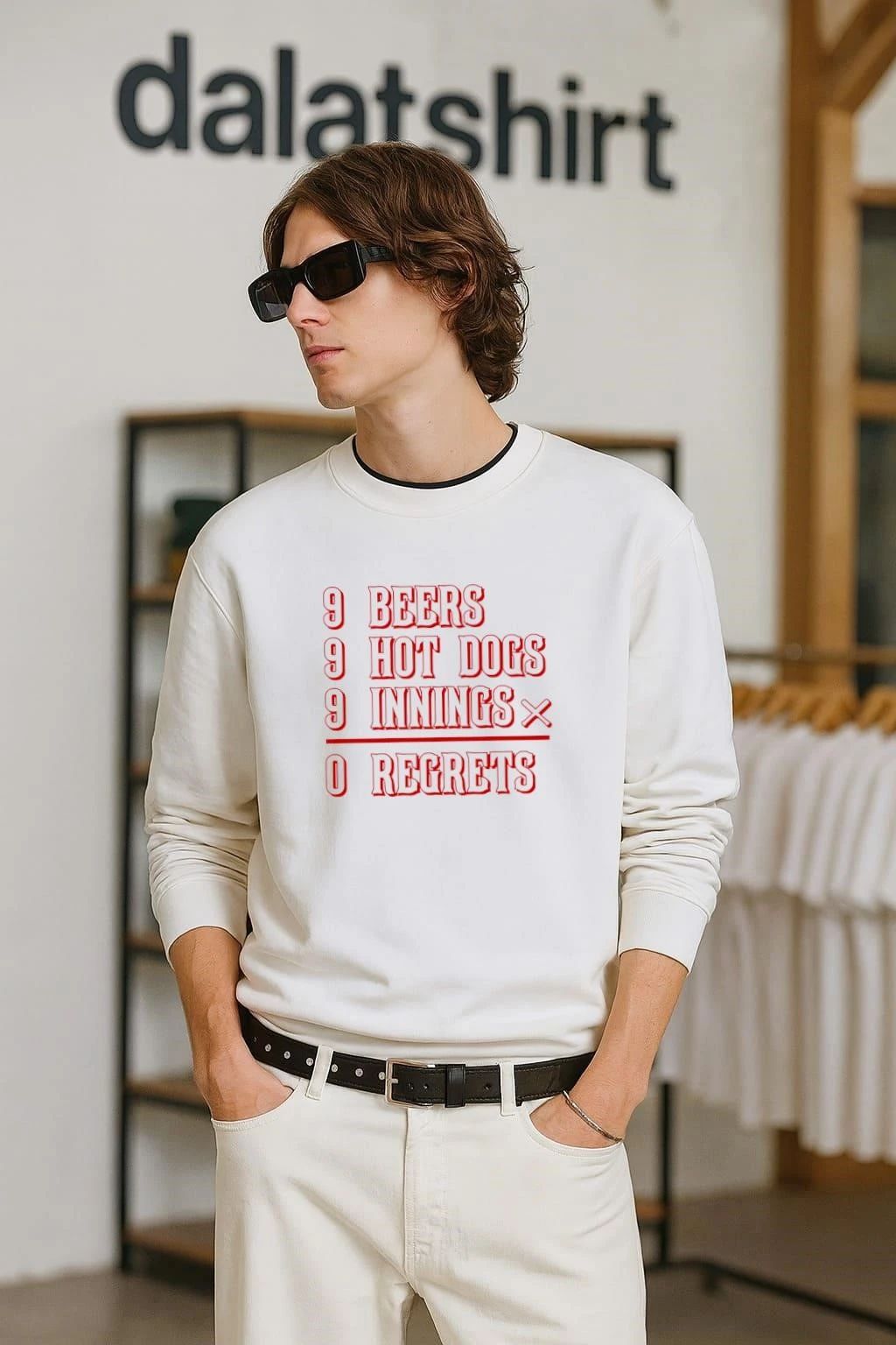Cincinnati Baseball 9 beers 9 hot dogs 9 innings 0 regrets shirt