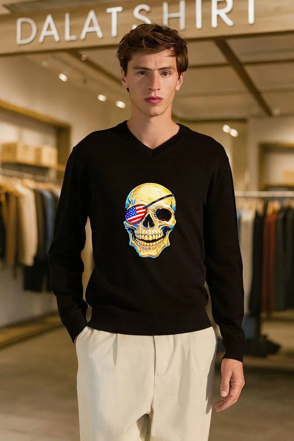 Pirate Skull USA 250th shirt