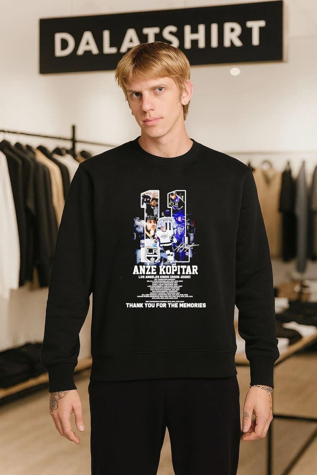 Anze Kopitar Los Angeles Kings 2006-2026 Career Memories Hockey shirt