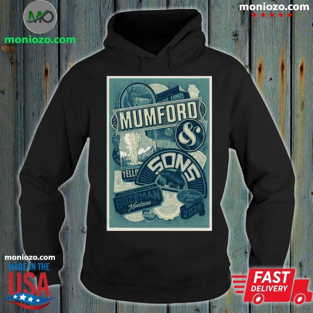 Original Mumford And Sons Bozeman MT Tour On June 4 2026 Poster Shirt