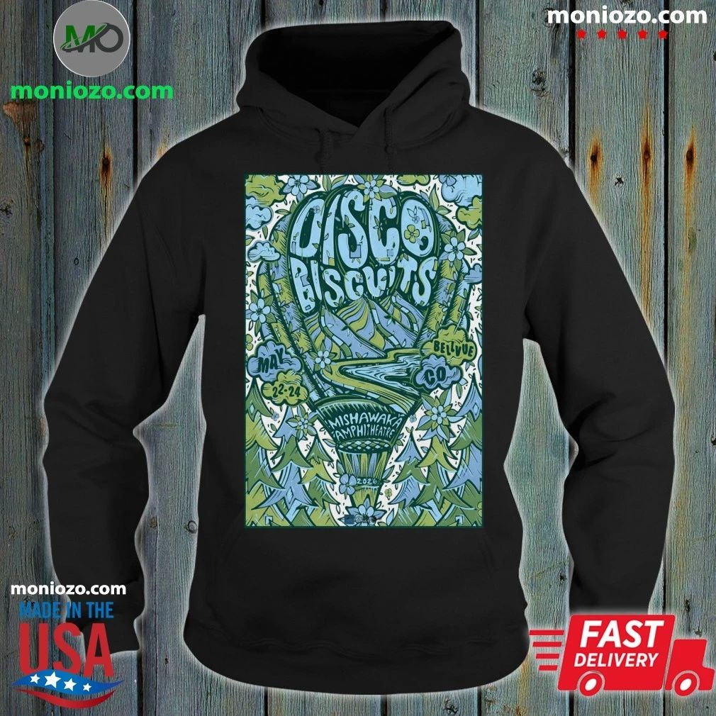 Original The Disco Biscuits 5 22-5 24 2026 Bellvue CO Poster Shirt