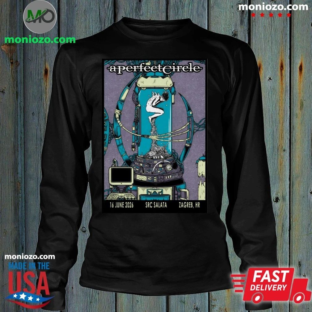 Original A Perfect Circle June 16 2026 SRC Šalata in Zagreb Croatia Poster T-Shirt