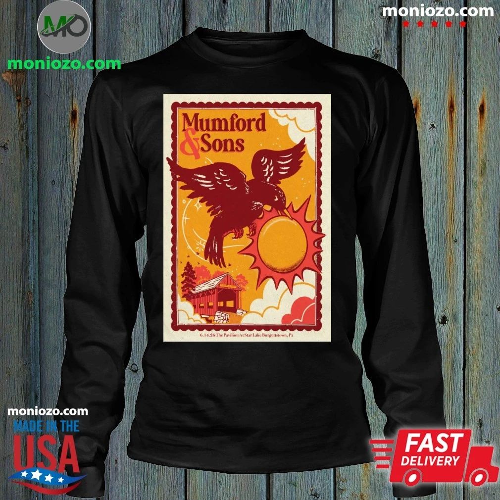 Mumford And Sons Burgettstown PA Tour On June 14 2026 Poster Shirt