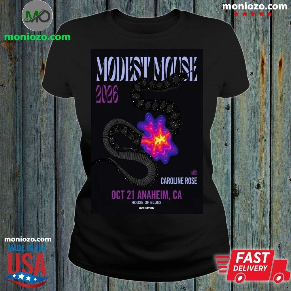 Modest Mouse House of Blues Anaheim Oct 21, 2026 Poster Shirt