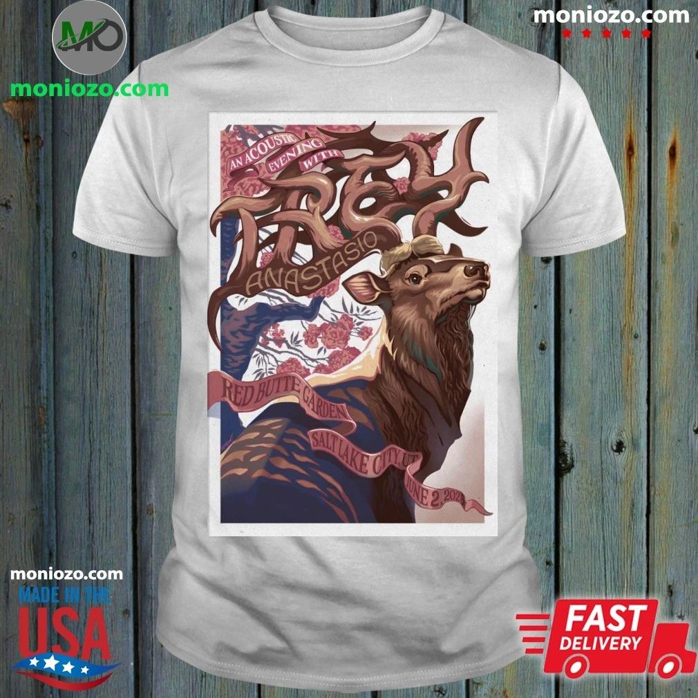 Trey Anastasio June 2 2026 Red Butte Garden Amphitheatre in Salt Lake City UT Poster T-Shirt