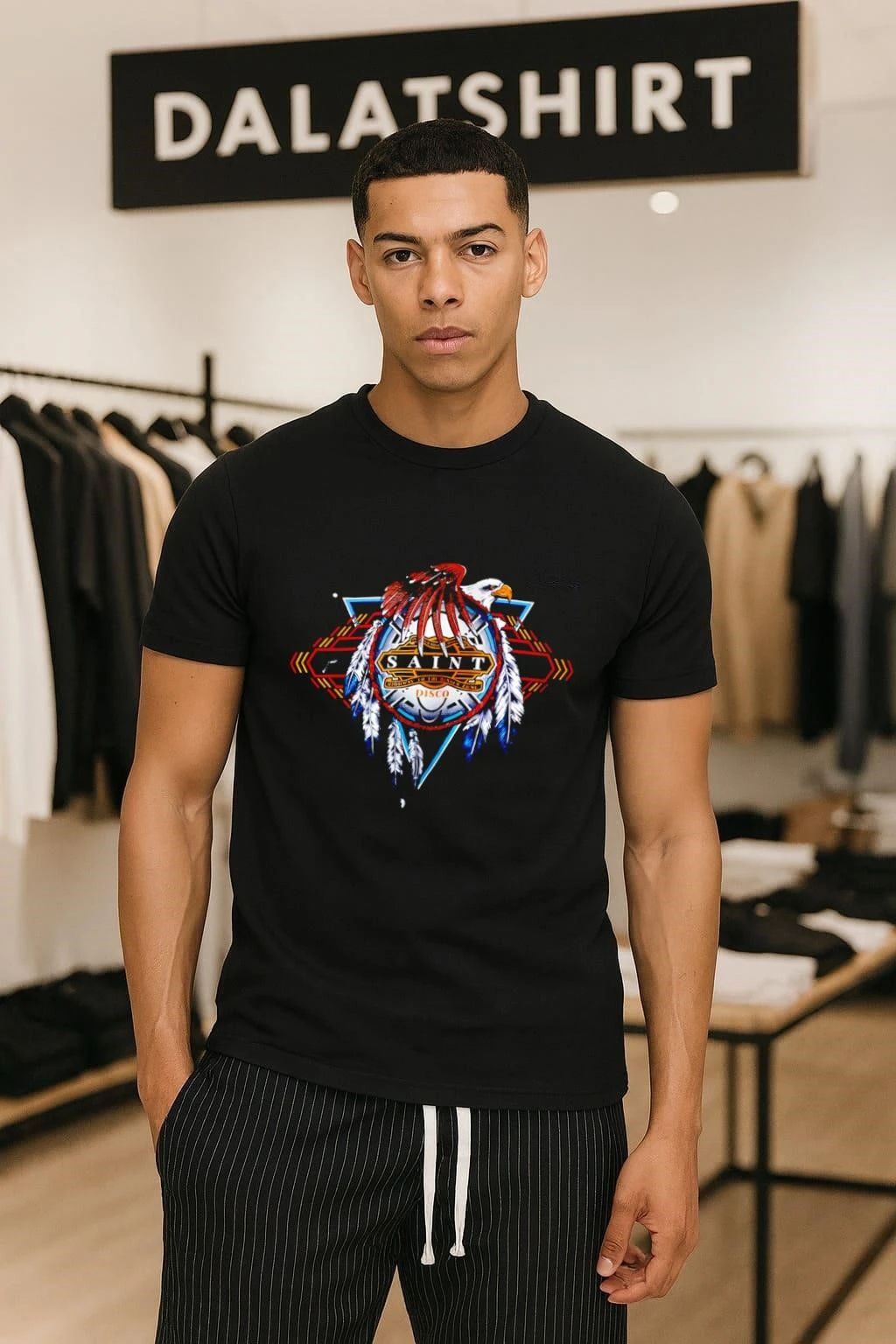 Saint Disco Eagle logo shirt