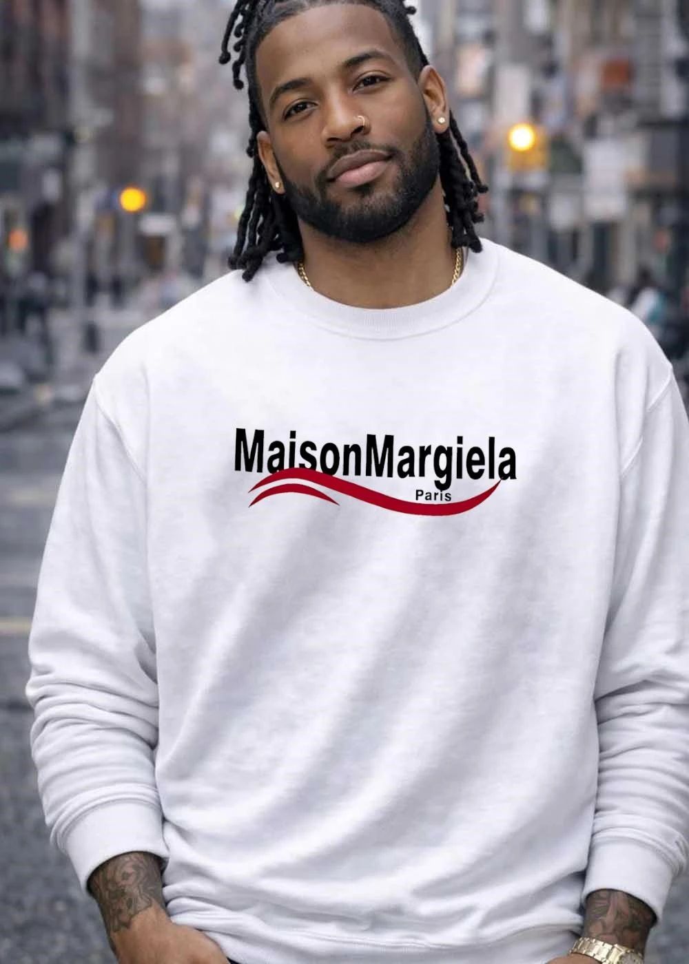 MaisonMargiela Red Wave Paris T-Shirt