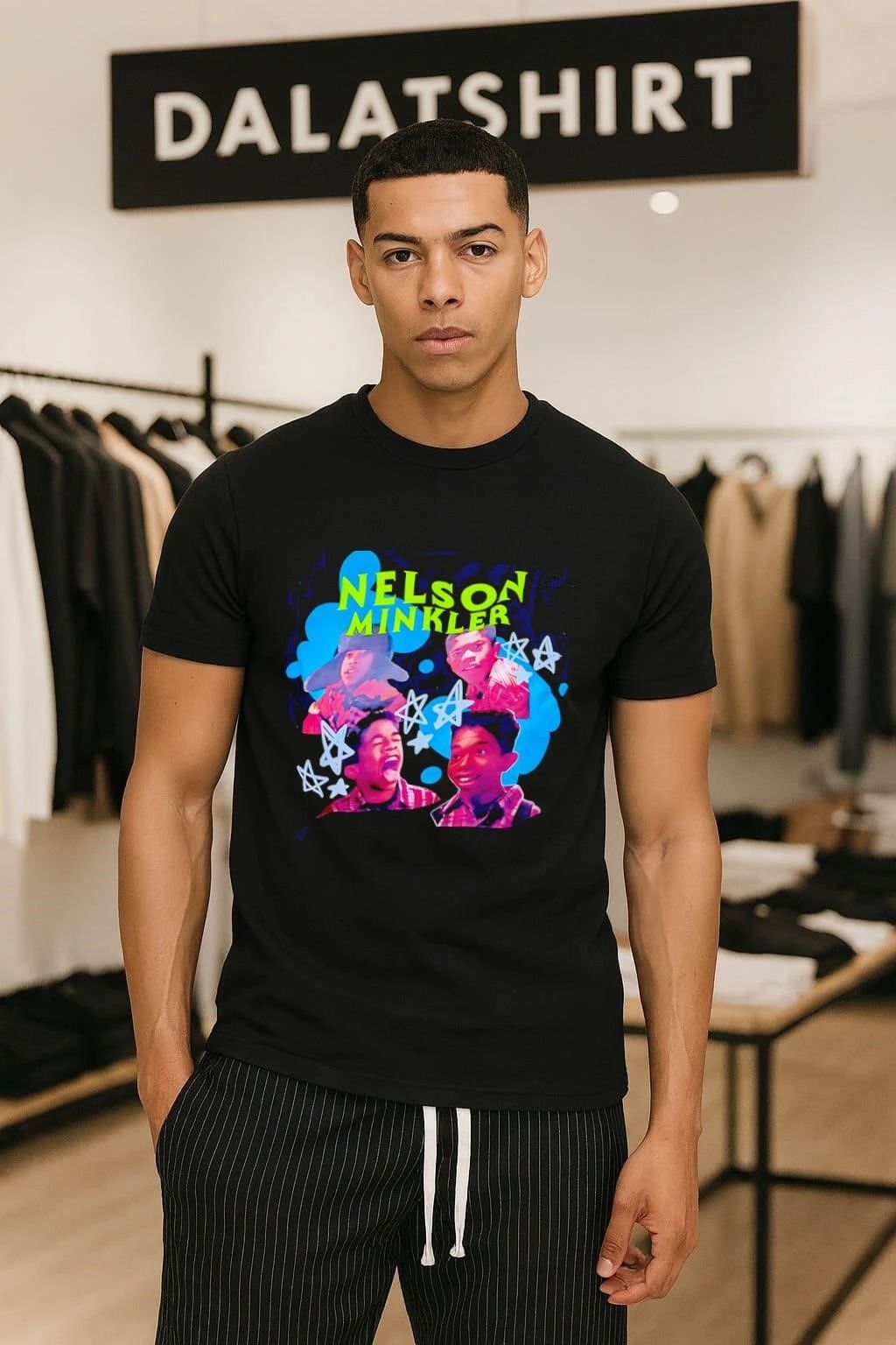 Nelson Minkler Even Stevens funny graphic shirt