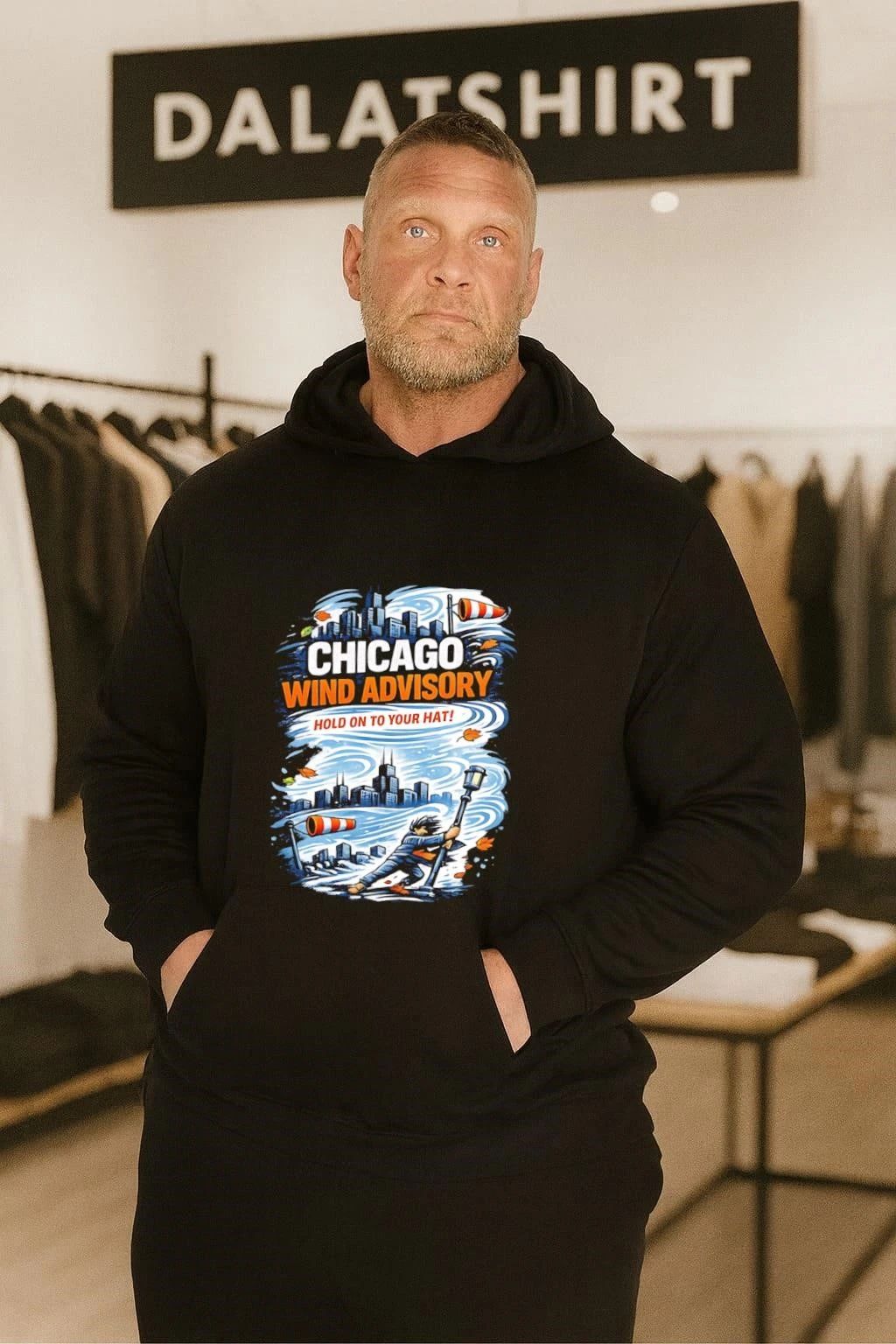 Chicago Wind Advisory Hold On To Your Hat shirt