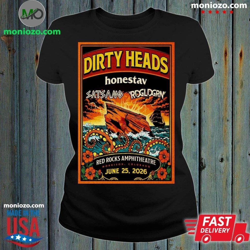 Dirty Heads Morrison Red Rocks Amphitheatre June 25 2026 Poster Shirt