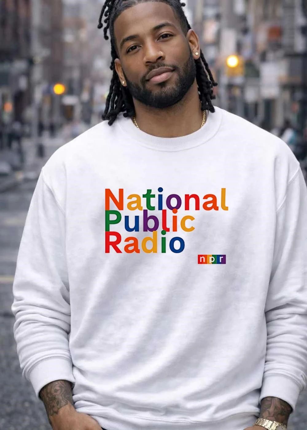 National Public Radio NPR Colorful Rainbow Logo Daily News 2026 Shirt