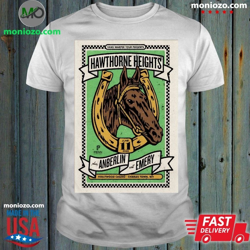 Hawthorne Heights 6 11 2026 Charles Town WV Poster Shirt