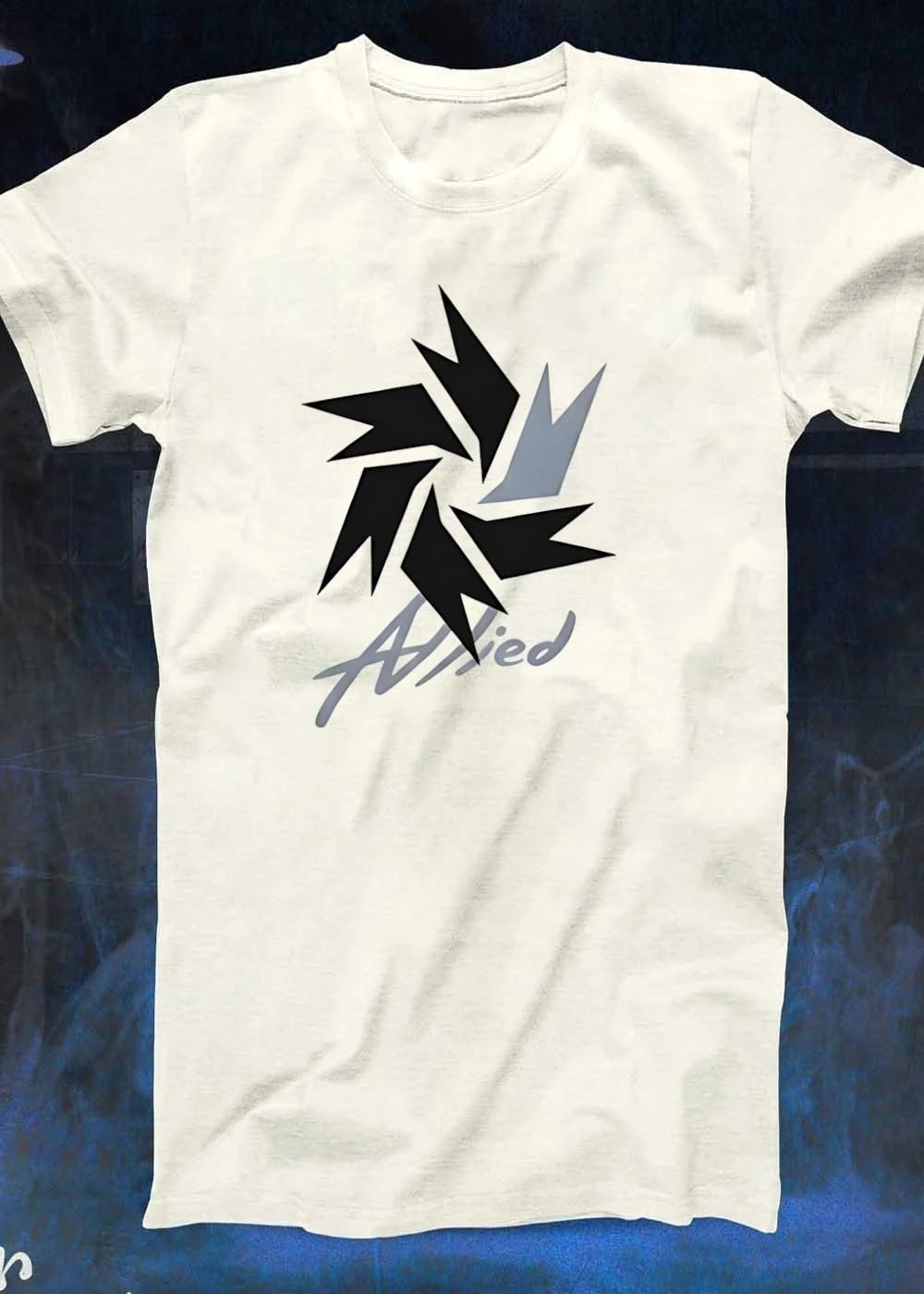 Allied Black And Gray Stylized Star Graphic T-Shirt