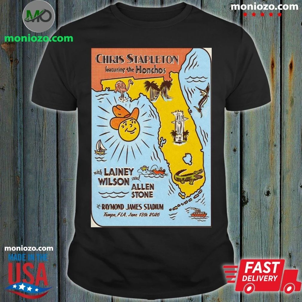 Original Chris Stapleton Tampa FL 6 13 2026 Poster T-Shirt