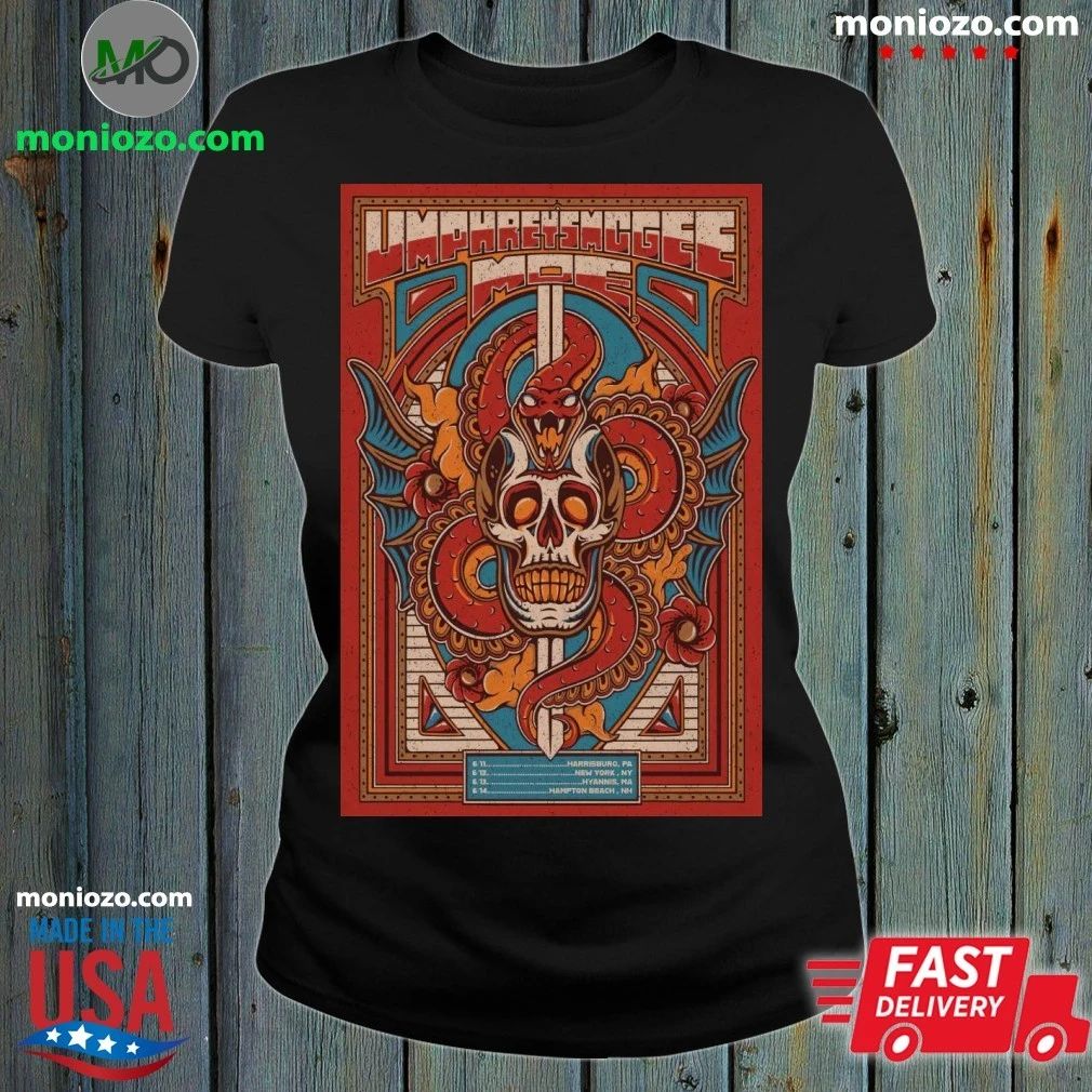 Original Umphrey’s McGee and Moe. 6 11 Harrisburg, PA 6 12 New York, NY 6 13 Hyannis, MA 6 14 Hampton Beach, NH Poster Shirt