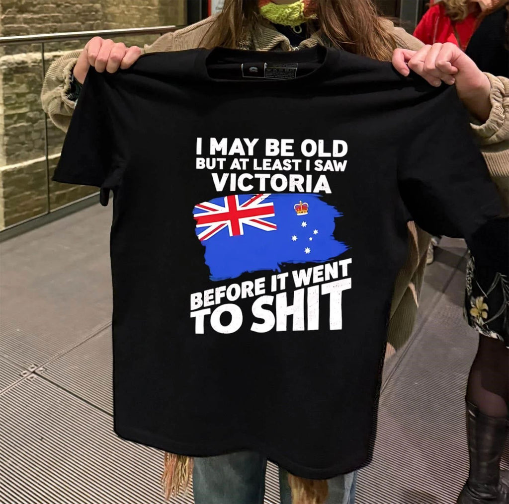 I Saw Victoria Before It Went To Shit Australia Flag T-Shirt