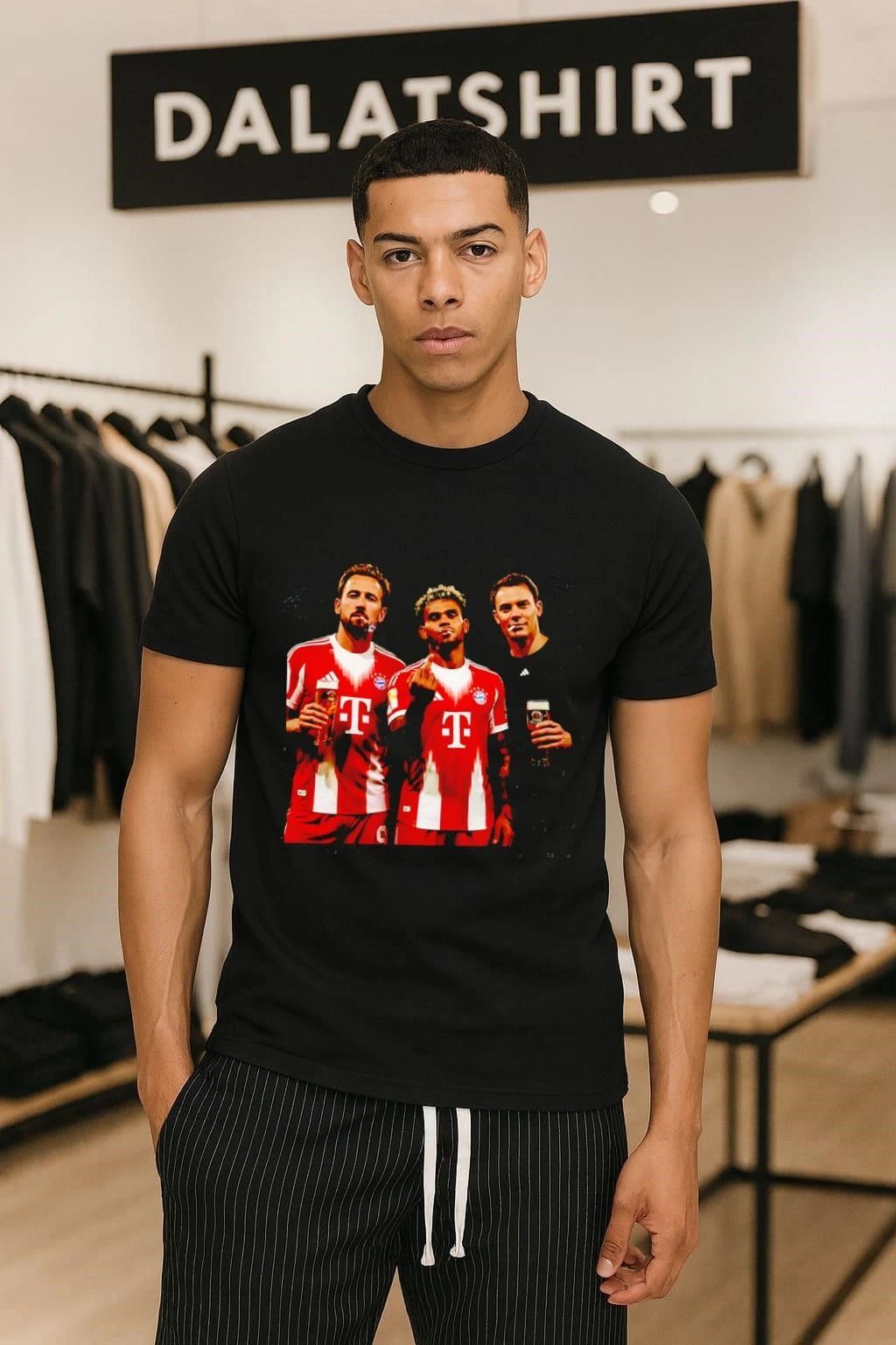 Harry Kane and Manuel Neuer and Luis Díaz shirt