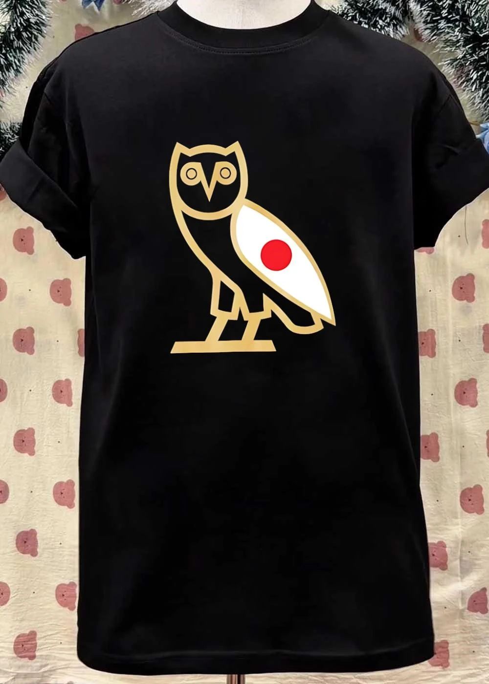 OVO Owl Japan Flag shirt