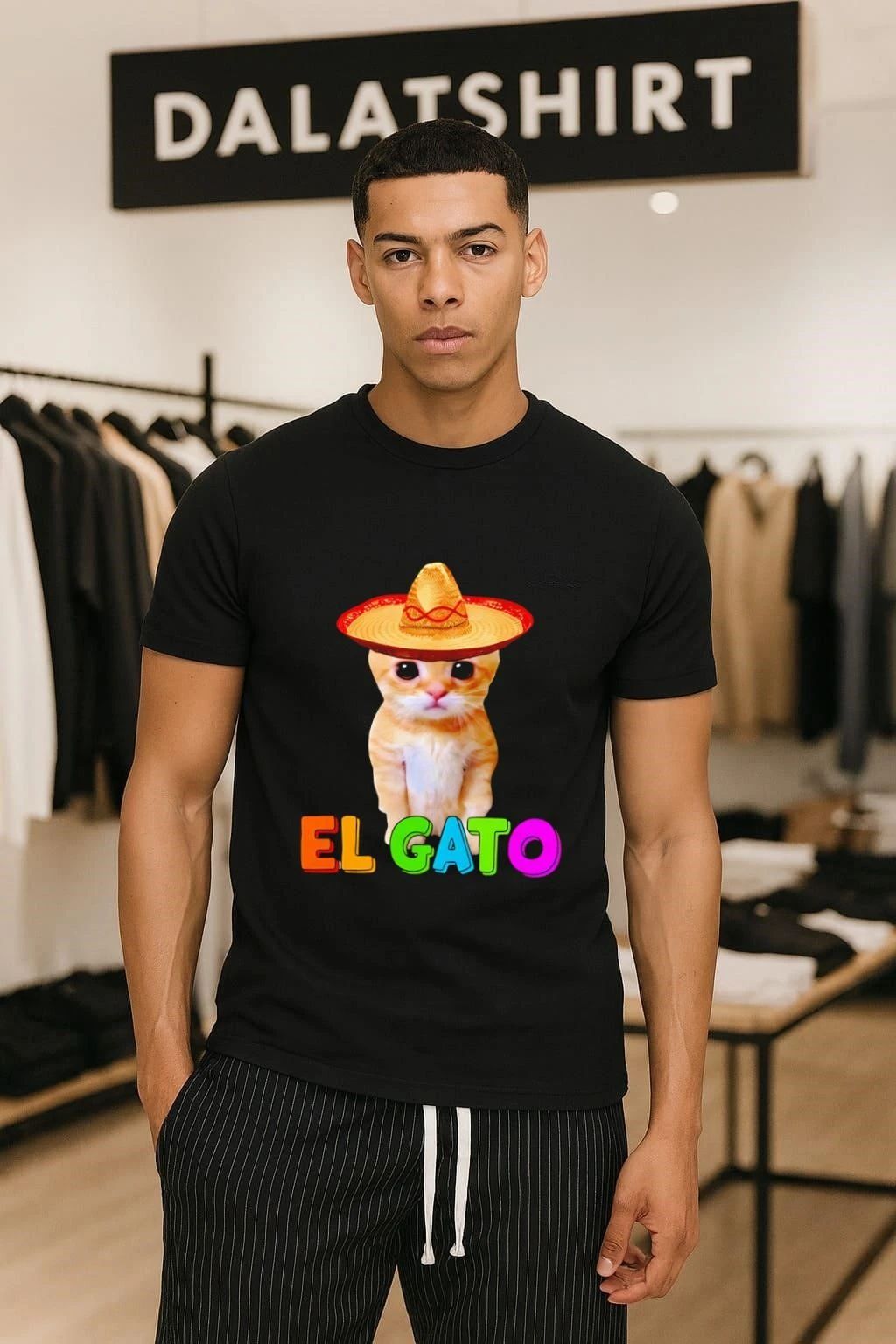El Gato Cat Wearing Sombrero Hat shirt