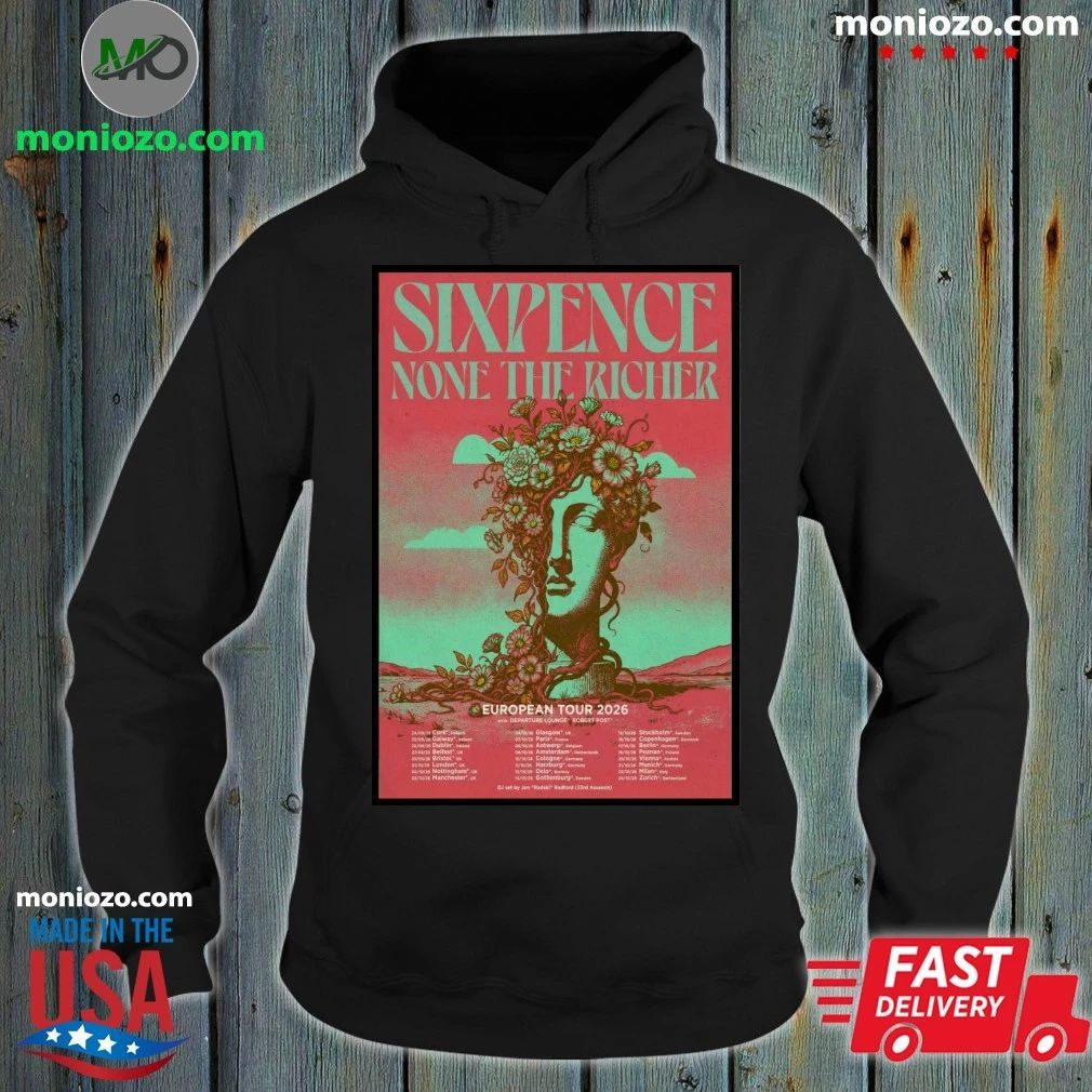 Poster Sixpence None The Richer Tour European 2026 Shirt