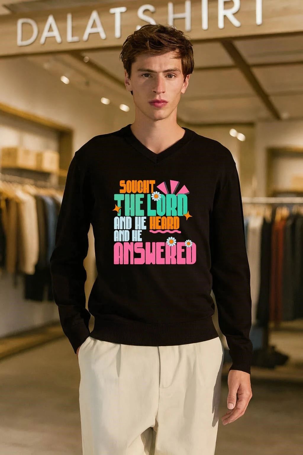 I Sought The Lord And He Heard And Answered Retro shirt