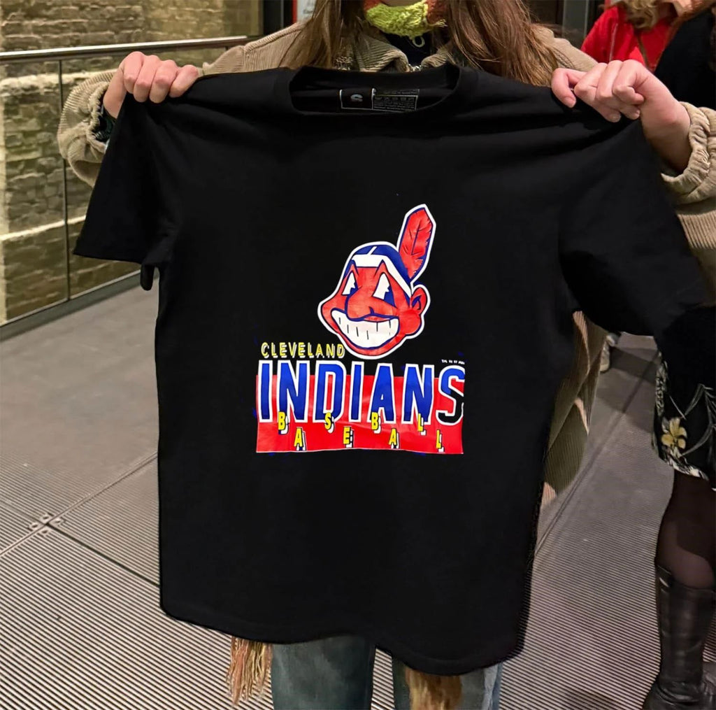 Cleveland Indians Baseball Chief Wahoo Vintage Logo Sportswear shirt