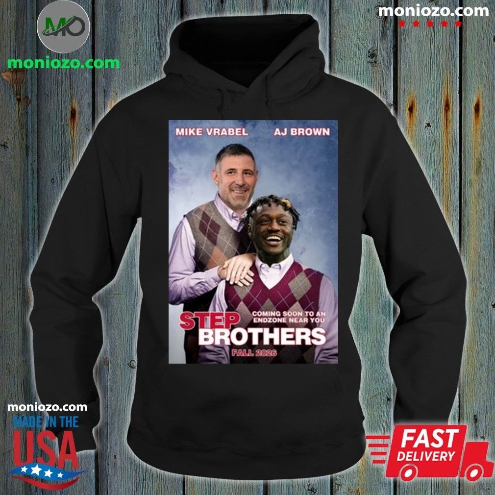 Mike Vrabel and AJ Brown Step Brothers NE Shirt