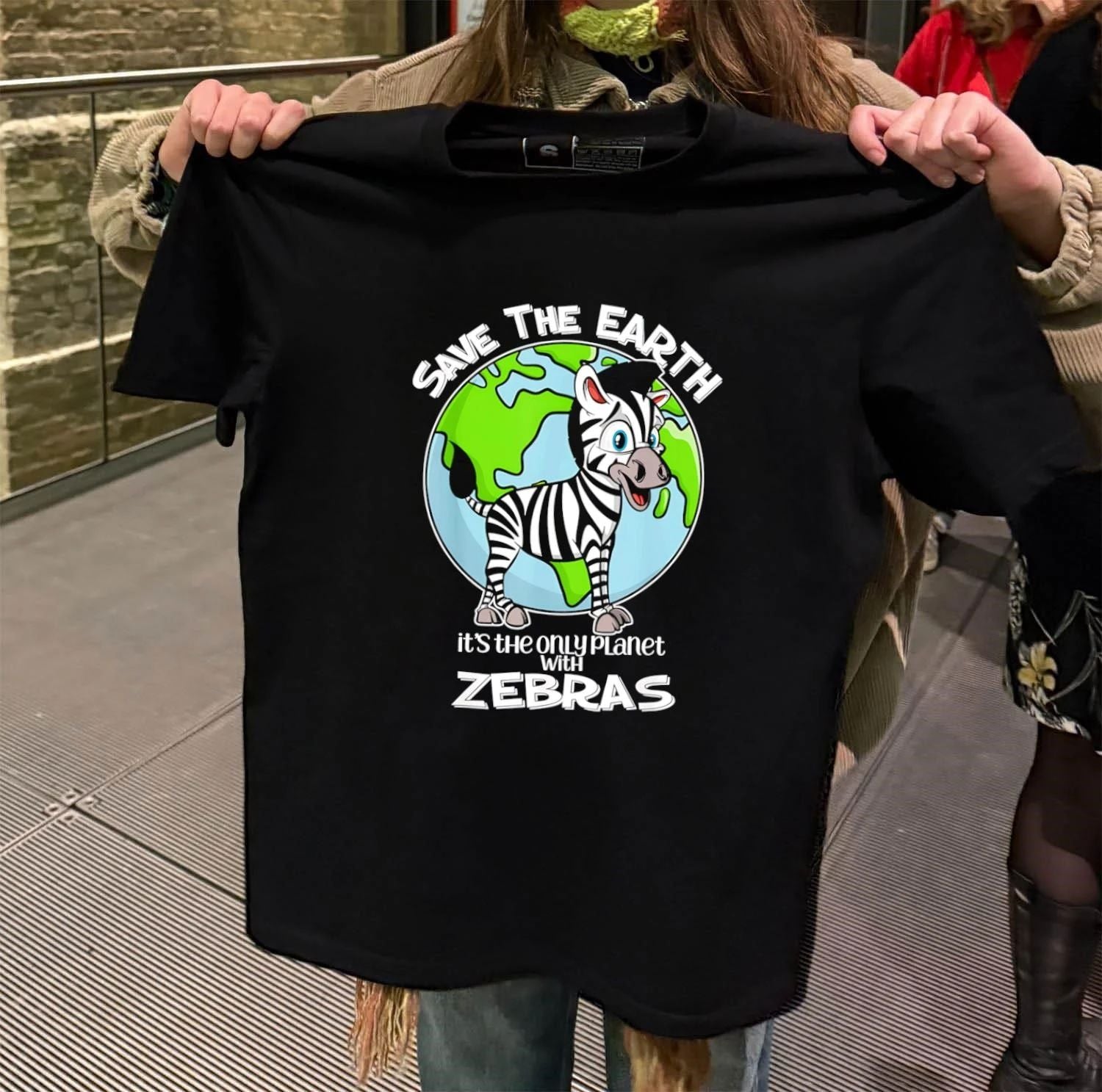 Save the Earth It’s the Only Planet With Zebras Cute Zebra shirt