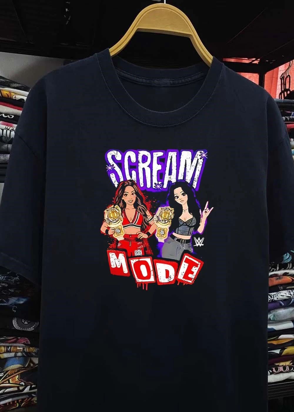 Scream Team Mode Women Tag Team Champions Wrestling shirt