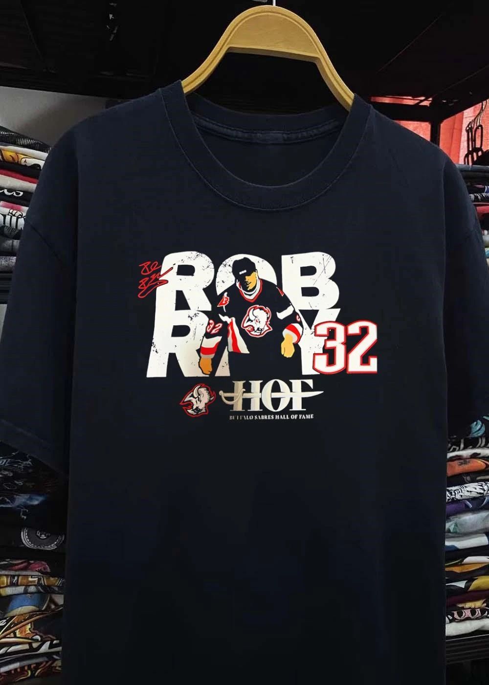 Rob Ray 32 HOF Buffalo Sabres Hall Of Fame Hockey shirt