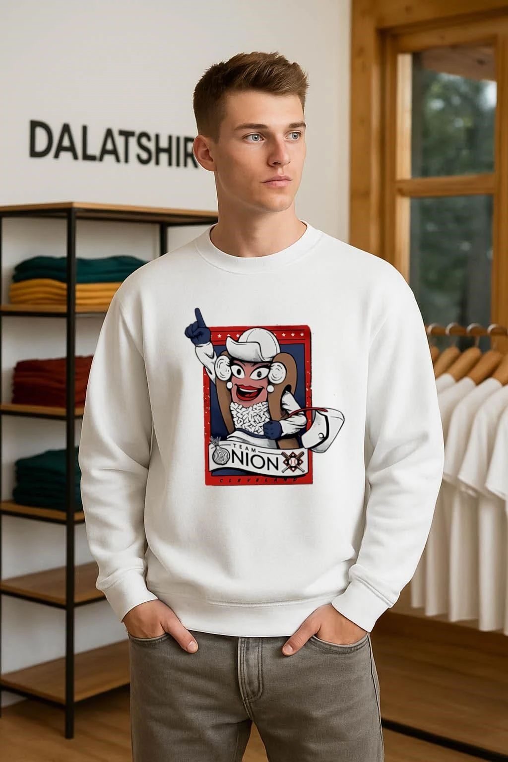 Team Onion Cleveland Baseball Hot Dog Mascot shirt