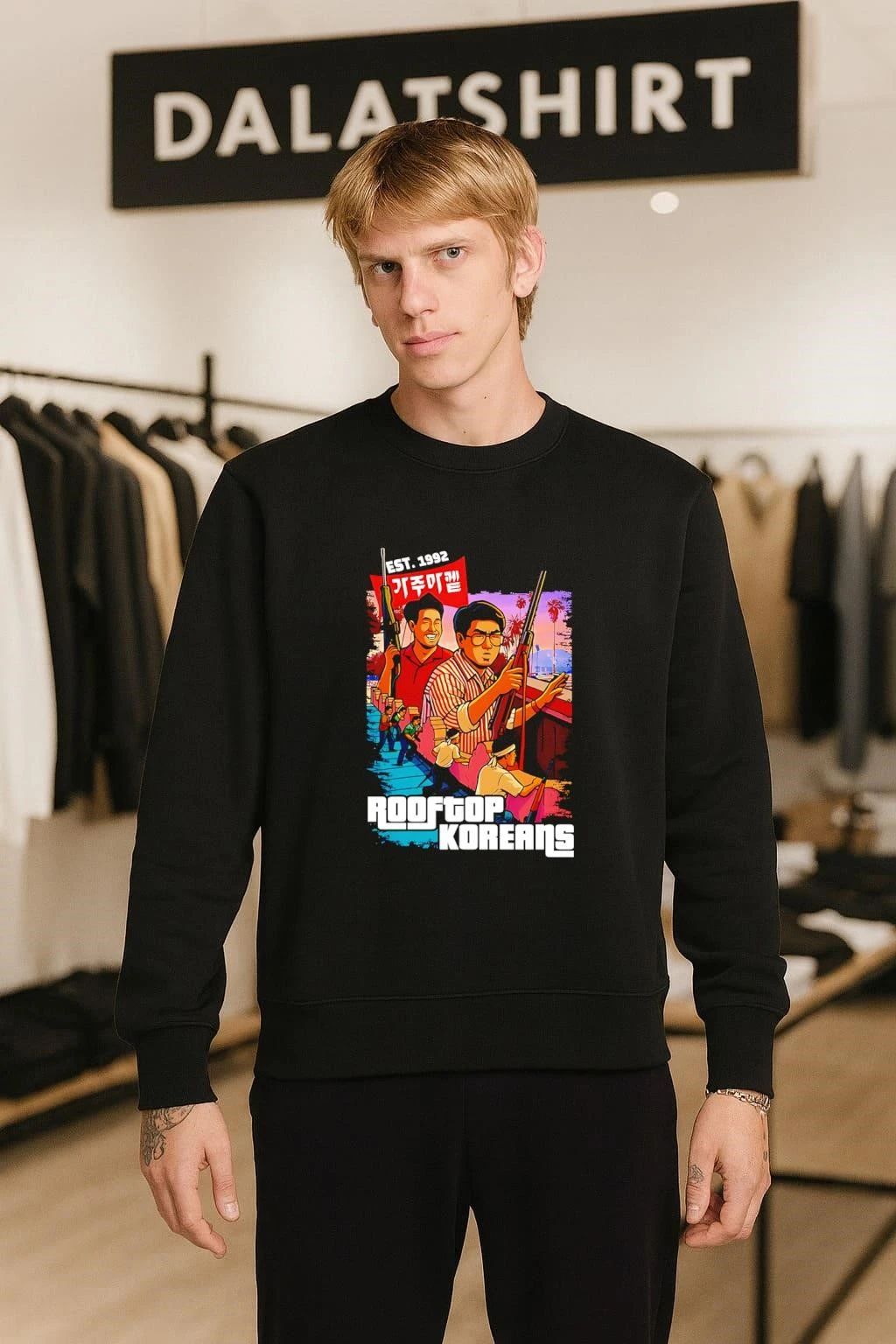 Rooftop Korean GTA Style est 1992 shirt