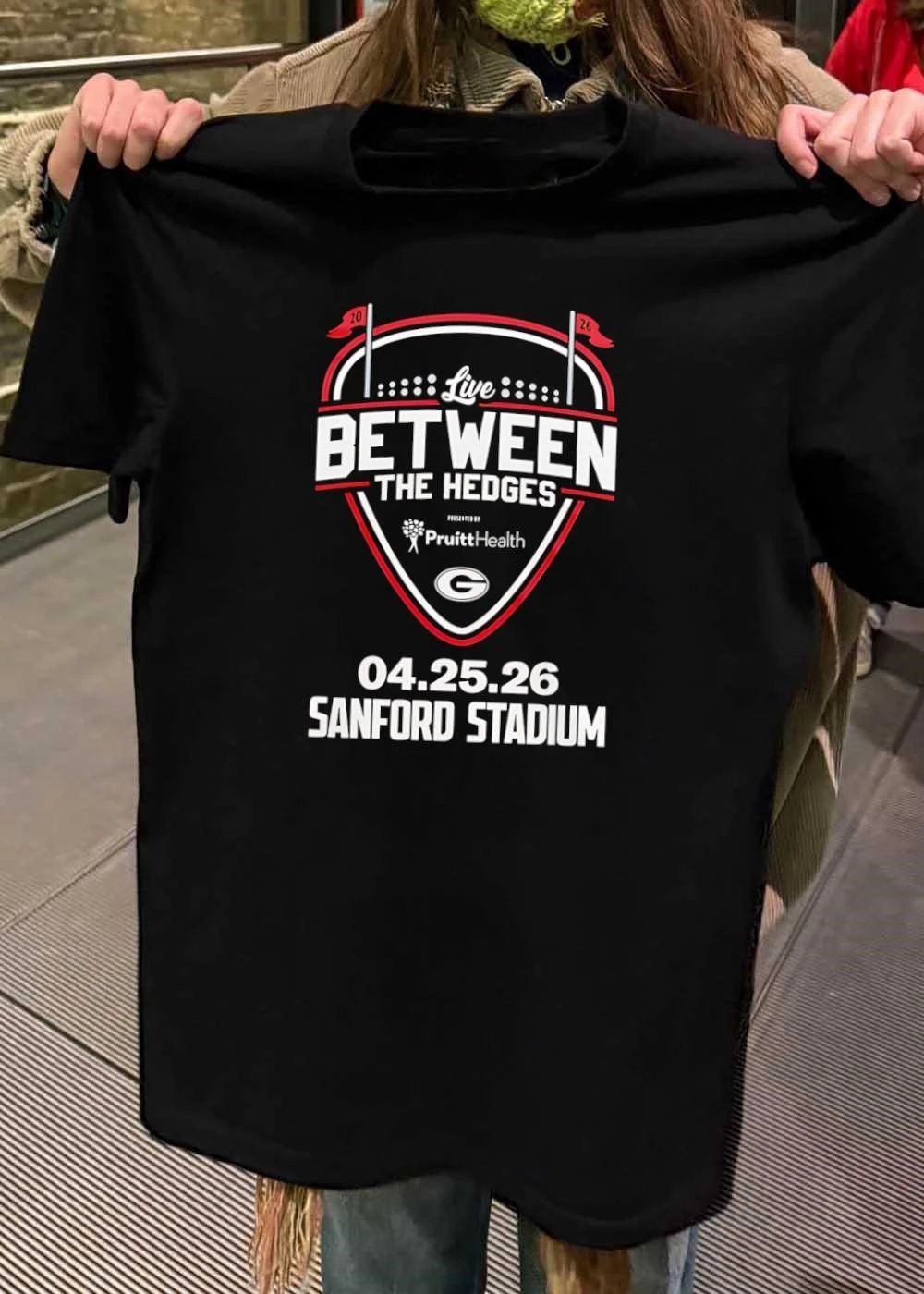 Live Between The Hedges Georgia G Sanford Stadium 04.25.26 shirt