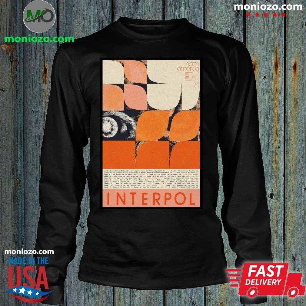 Original Interpol North America Tour 2026 Poster Shirt