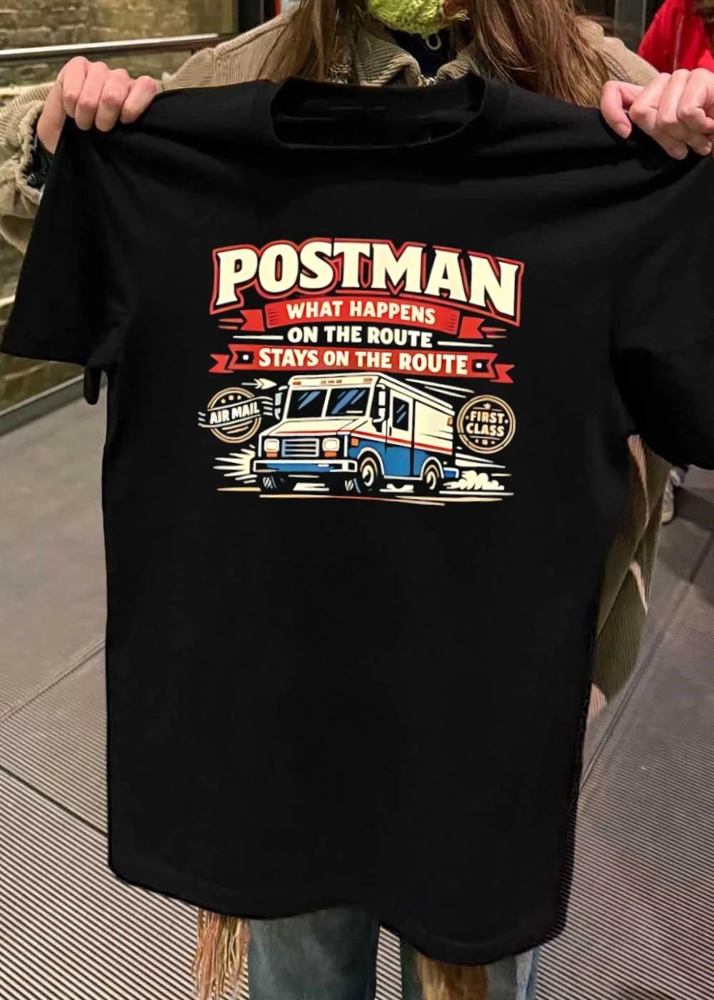 Postman What Happens On The Route Stays On The Route Mail Truck shirt