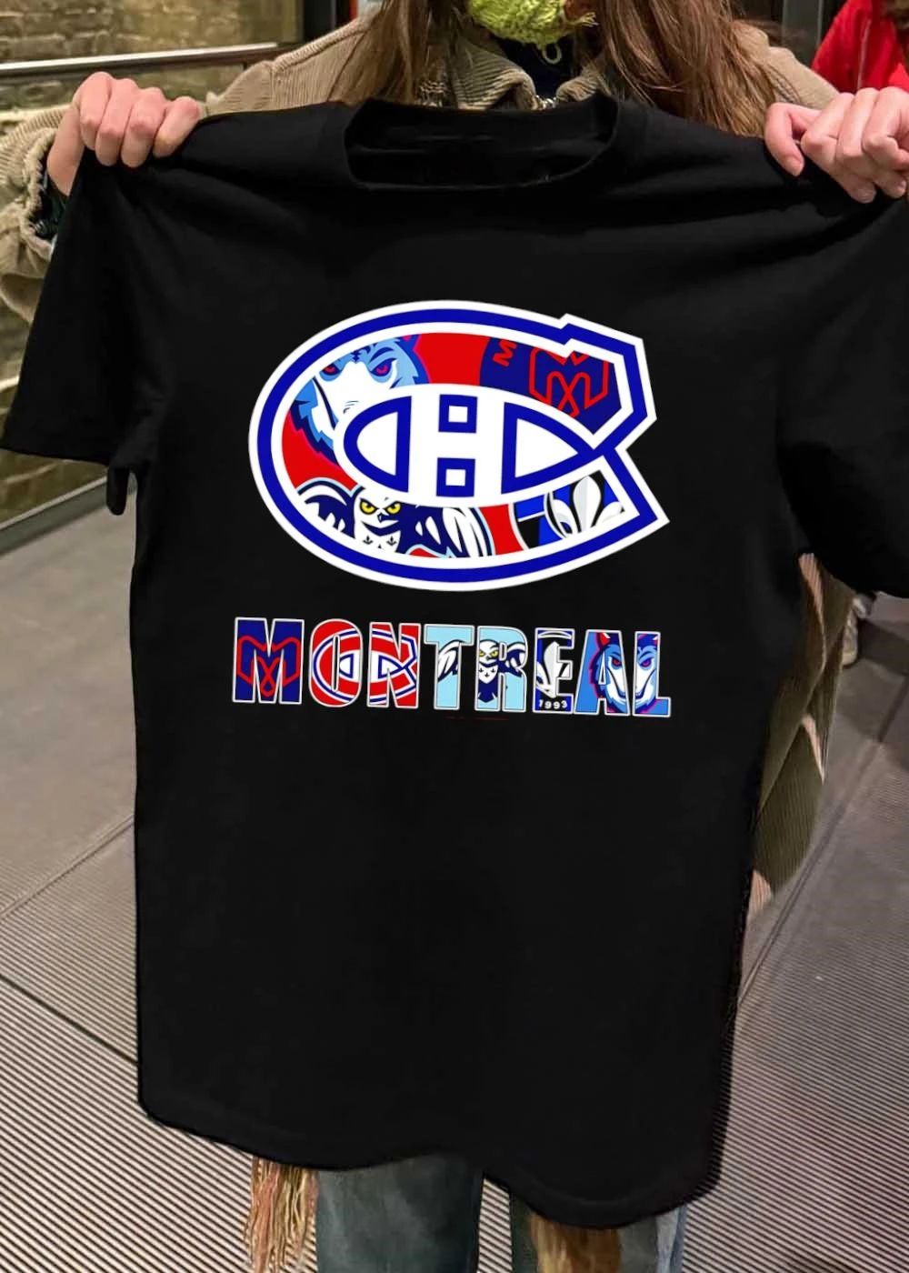 Montreal Canadiens Logo Sports Teams Mashup T-Shirt