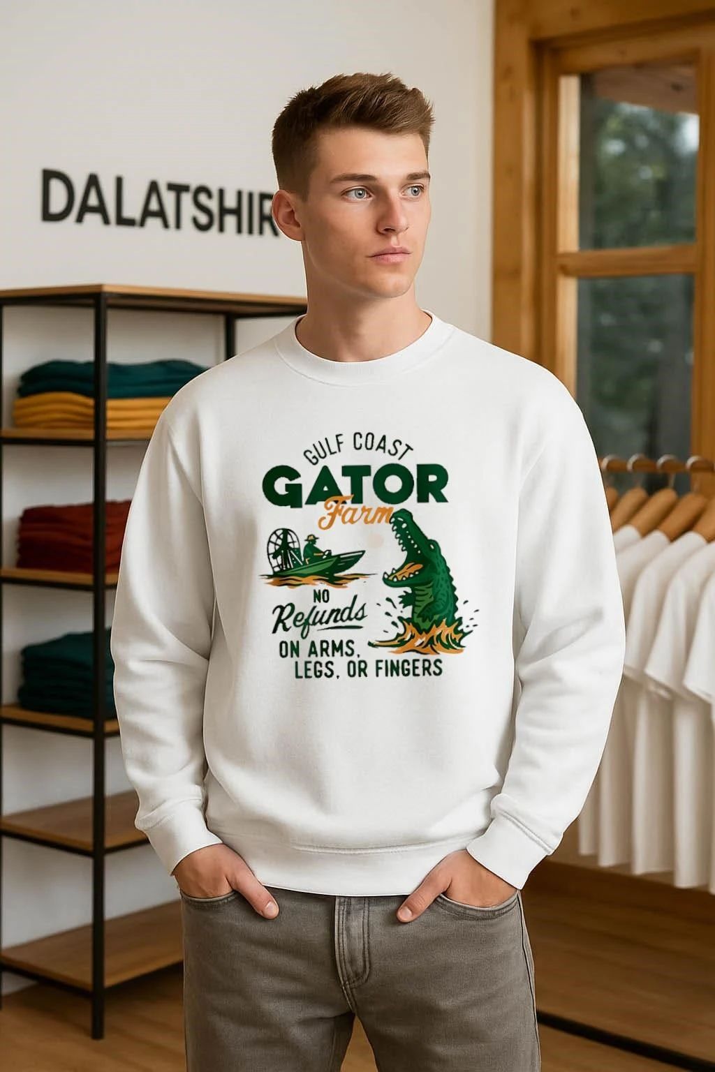 Gulf Coast Gator Farm No Refunds On Arms Legs Or Fingers shirt