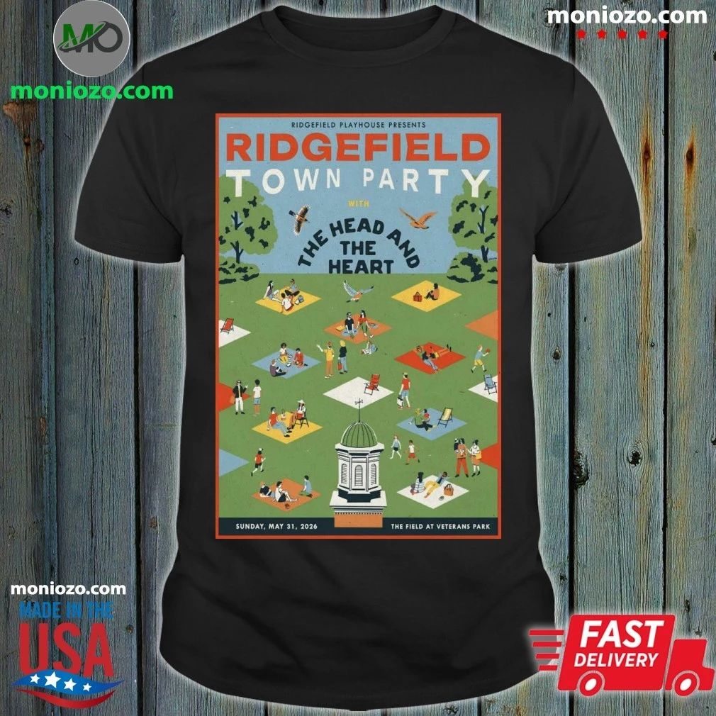 The Head And The Heart May 31 2026 Ridgefield Town Party The Field at Veterans Park in Ridgefield CT Poster Shirt