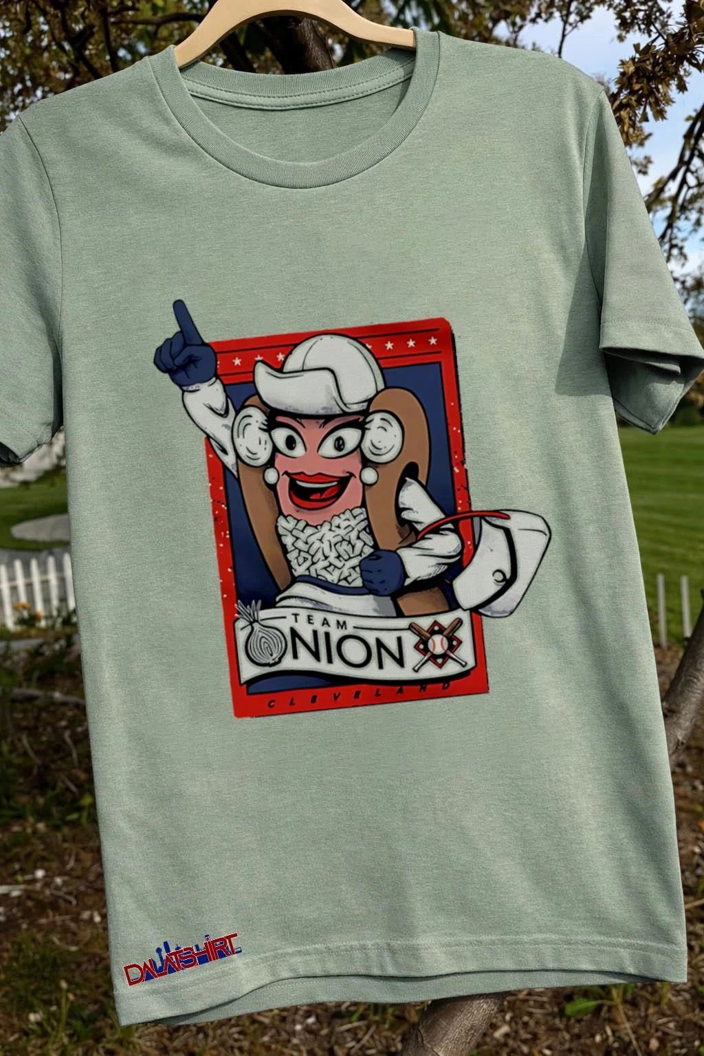 Team Onion Cleveland Baseball Hot Dog Mascot shirt