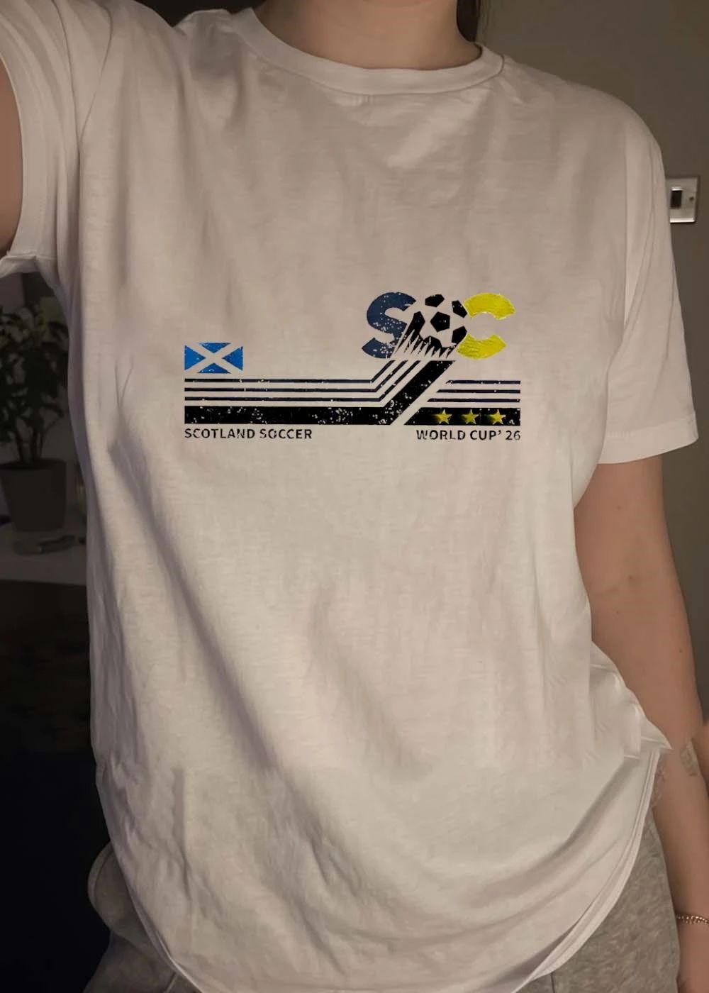 Scotland Soccer World Cup 2026 Saltire Flag shirt